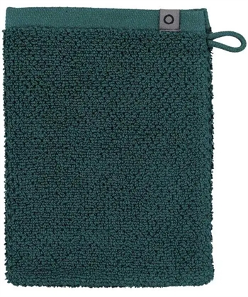 #1 - Essenza vaskehandske - 16x22 cm - Mørkegrøn - 100% økologisk bomuld - Connect uni bløde vaskeklude